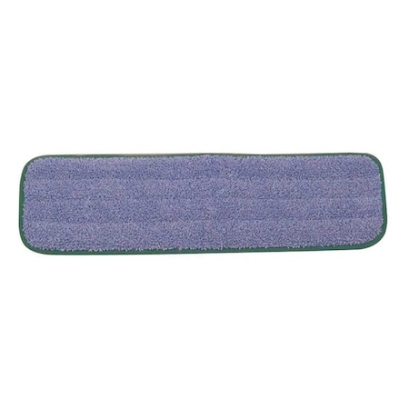 Rubbermaid HYGEN 18 in. Green Microfiber Damp Room Flat Mop Head Q41000GR