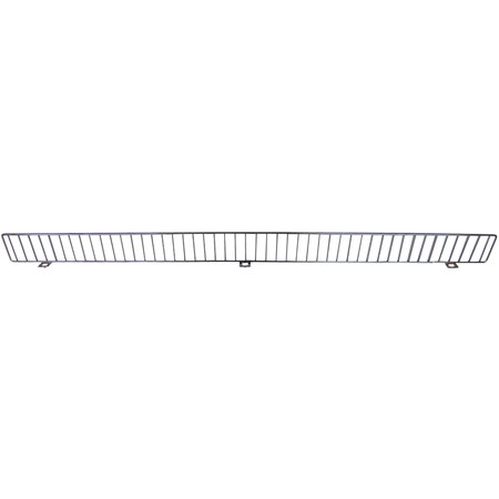 Angola Wire Products Chrome Front Fence, Fits Streater Style Shelf, 3" x 48" Size, Chrome, PK25 C-FDF348CN-2