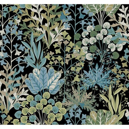 York Wallcoverings Forest Floor Black Wallpaper BL1811