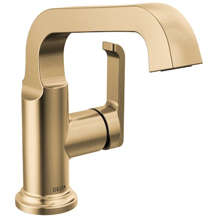 Delta Tetra Single Handle Bathroom Faucet In Lumicoat Champagne Bronze 589SH-CZ-PR-DST