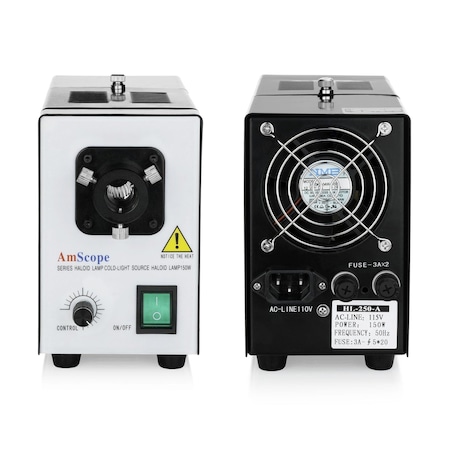 Amscope Fiber Optical Microscope Illuminator 150W Light Source HL250-B