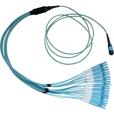Cable Wholesale Plenum Fiber Optic Cable, 100 Gigabit Ethernet CFP/CXP 100GBase-SR10 to MTP(MPO)/LC (10 Duplex MPLC-32003