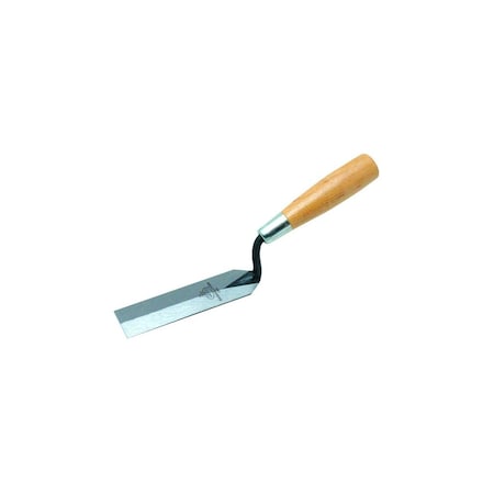 Marshalltown Margin Trowel, 5 in L Blade, 1-1/2 in W Blade, HCS Blade, Wood Handle 11204