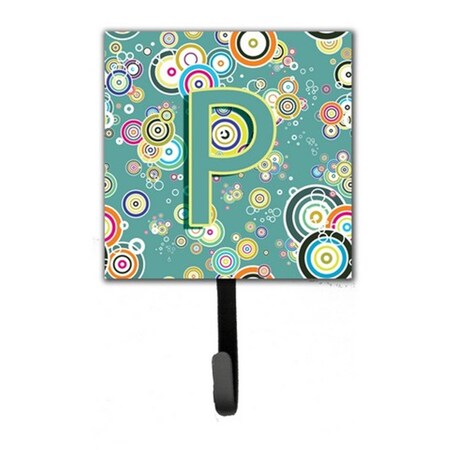 Carolines Treasures Letter P Circle Circle Teal Initial Alphabet Leash and Key Holder CJ2015-PSH4