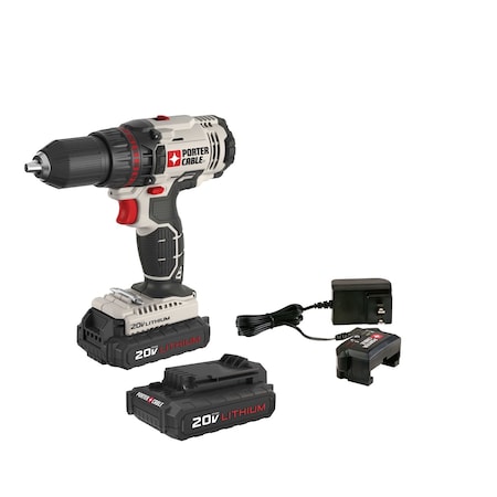Porter-Cable 20V MAX* 1/2 in. Brushless Cordless Drill/Driver Kit PCC601LB