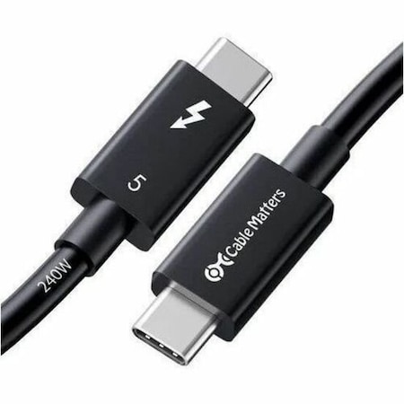 Cable Matters THUNDERBOLT 5 CABLE IN BLACK-0 107062-BLK-0.3M