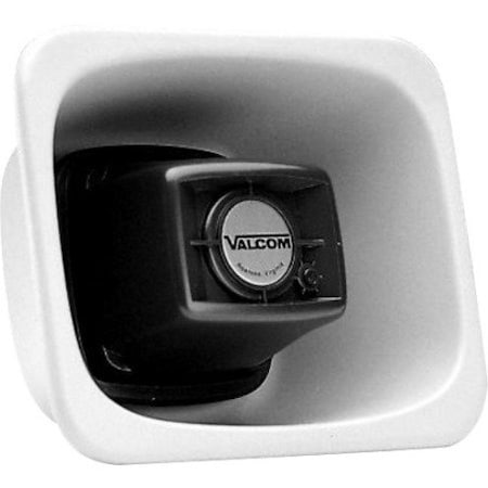 Valcom FlexHorn V-1080 Speaker System - White - Flush Mount, Wall Mountable - 400 Hz to 10 kHz V-1080-WH