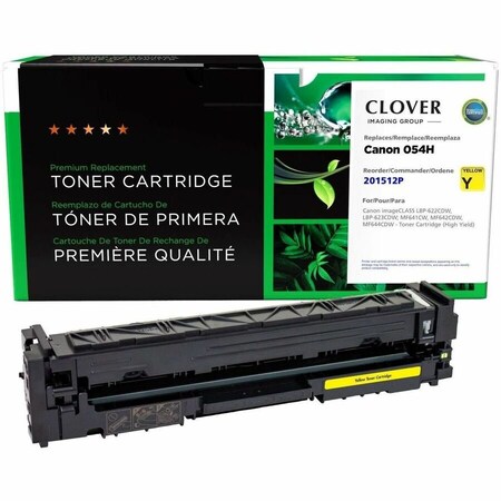 Cig Clover Imaging Remanufactured High Yield Yellow Toner Cartridge for Canon 054H 3025C001 201512P