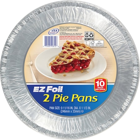 Ez Foil 9-11/16'' Extra Large Pie Pan, 2-Count Z90810