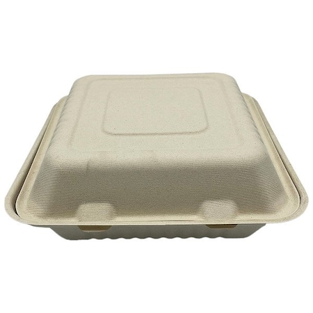 Zoro Select Disp Carry-Out Ctnr, 9 in W, Ivory, PK200 EHL-91-PF