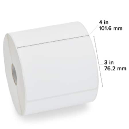 Zebra Zebra Thermal Transfer Label, Paper, 4" x 3", Z-Perform 2000T, 1" Core, 890 labels/Roll, 6PK 10005852