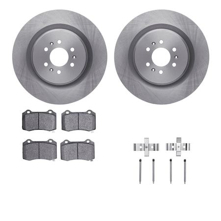 Dynamic Friction Co DFC Brake Rotor- Heavy Duty Brake Pad includes Hardware 6412-46019