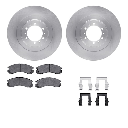 Dynamic Friction Co DFC Brake Rotor with 5000 Brake Pads and Hardware Kit 6512-72284