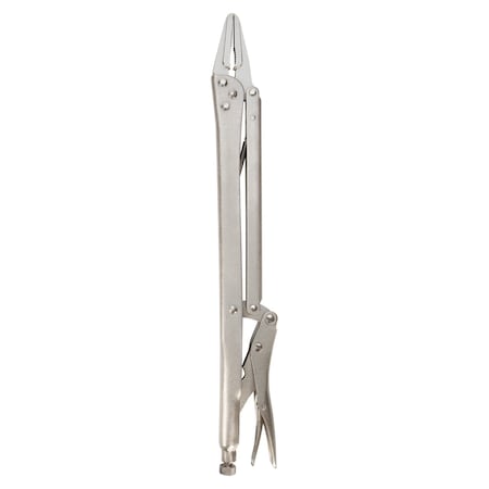 Performance Tool 15 in. Locking Pliers, Extended Length, High Carbon Steel, Nickel Plated W30776