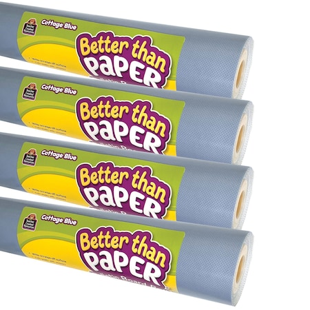 Teacher Created Resources Better Than Paper Bulletin Board Roll, Cottage Blue, 4PK 32468