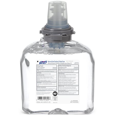 Purell Hand Sanitizer, 1,200mL, FragranceFree, PK2 5393-02