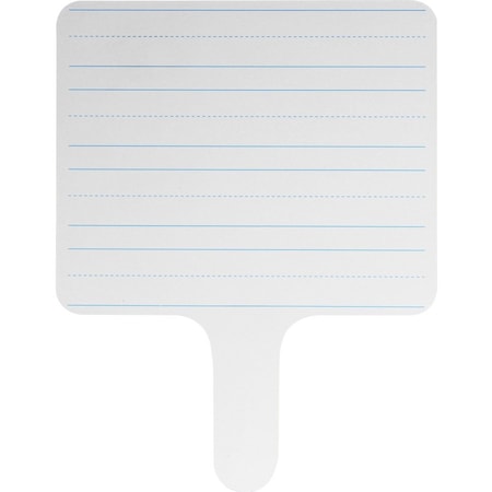 Flipside Rectangular Lined Dry Erase Answer Paddle, Classpack, 24PK 18024