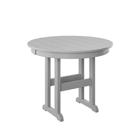 Polybird 38" ROUND TABLE "COUNTER HEIGHT".        LIGHT GRAY POLYBIRD P15-C