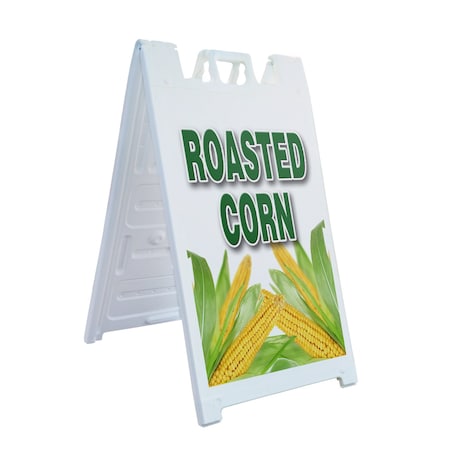 Signmission Roasted Corn, A-Frame & 2 Sign Inserts, Heavy-Duty Plastic Frame SBHD-C-2436-Roasted Corn 1