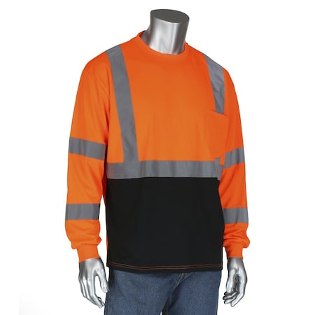 Pip Long Sleeve Shirt, Lay Flat, Hi-Vis Orange 313-1390B