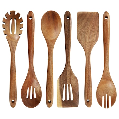 Megachef 6 Piece Acacia Wood Kitchen Utensil Set 750122144M