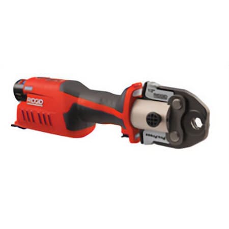 Ridgid RP 241 Compact Press Tool Kit With PureFlow Jaws 1/2 in, 3/4 in, 1 in, 12V Li-Ion Battery, Carrying Case 57378