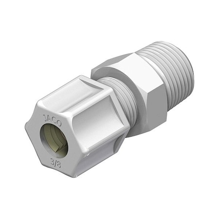 Jaco Male Compression Connector, 1 3/16"L, PK5 10-4-4-K-PG