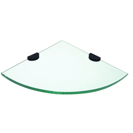 Craft And Main Corner Glass Shelf, 10x10 in GCS1010-MB