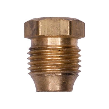 Auveco Brass Threaded Sleeve Double Compression Nut 1/4in Tube Size, 10PK 194