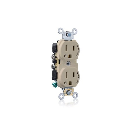 Leviton Dup 15A 125V 2MCtrl Self-Gr Ivr CR015-2PI