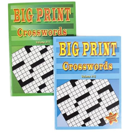 Hedstrom DollarItemDirect Crossword Puzzles Big Print, 24PK DO439103