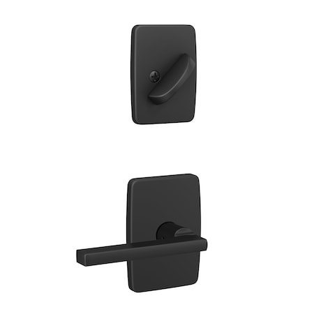 Schlage Residential Schlage Custom Latitude Lever with Greene Rose Interior Active Trim with 16680 Latch and 10269 FC59LAT622GEE