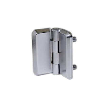 Southco Surface Mount Hinge, 40mm 1.57 in size, with Mounting Studs, Zinc Alloy, Chrome Plated EH-5A-4G4-38