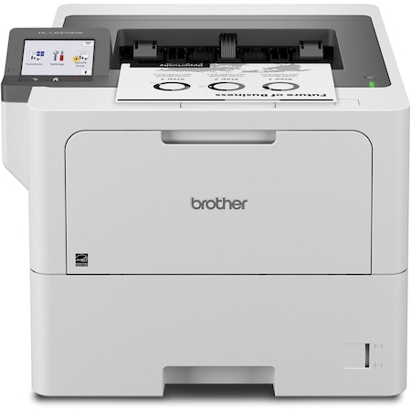 Brother Mono Laser Printer, 48 ppm, Duplex, Ethernet/Wireless, Touchscreen HL-L6310DW