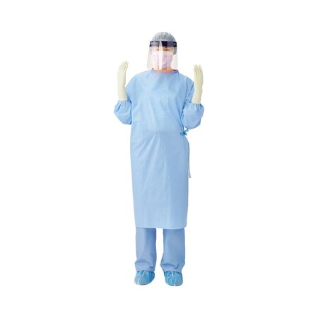 Medline Sterile Nonreinforced Sirus Surgical Gowns with Set-In Sleeves and Towel, Size L, 20PK DYNJP2001S