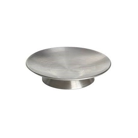 Brushed Stainless Steel Collection Brushed Stainless Steel Pedestal Round Soap Dish, 24PK S120