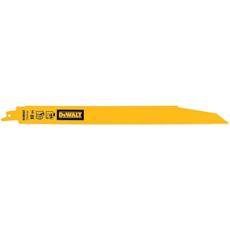 Dewalt DEMOLITION BIMETAL RECIPROCATING SAW BLADES, 5PK DWAR160