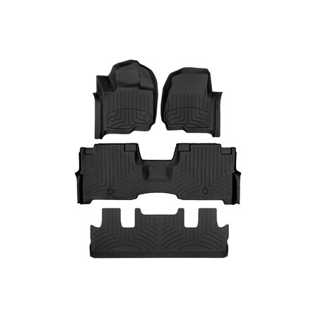 Weathertech Black, Front and Rear and Rear FloorLiner HP 441295-1-7-9IM
