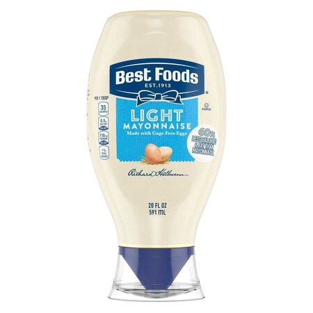 Best Foods Light Mayonnaise, 20 Ounce, 12PK 62718754