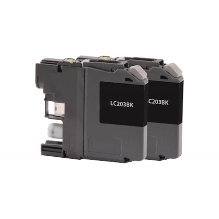 Cig High Yield Black Ink Cartridge for Brother LC203, 2PK 118197
