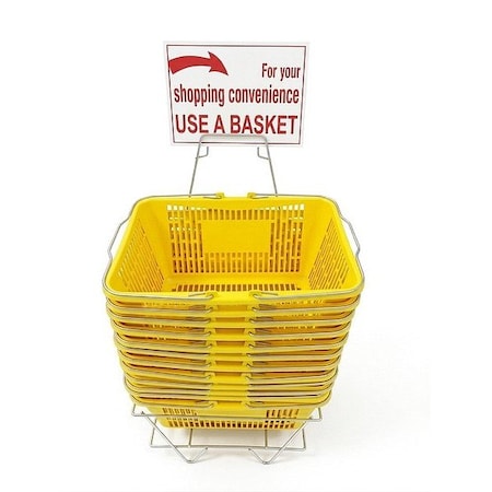 R.W. Rogers Co Hand Basket Set, Yellow, 8-in L H2112004