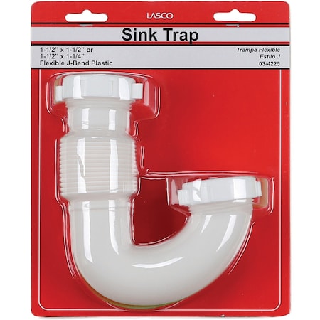 Westlake Pipe & Fittings 1-1/2'' Flexible Wht Plastic J-Bend 3/1/4225