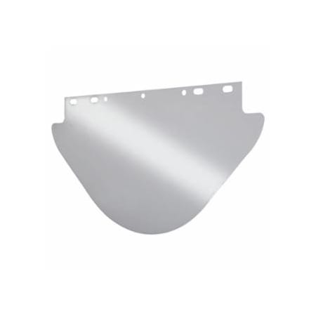 Anchor Brand Visor, Clear, Unbound, 19 in L x 9-3/4 in, for Fibre-Metal Head Gear/Cap Adaptors 101-4199-C