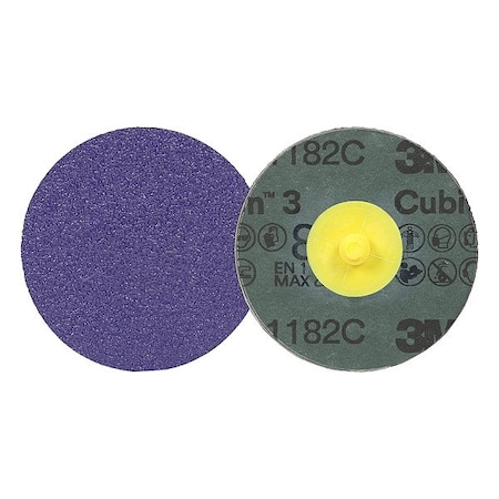 3M Cubitron Quick-Change Disc, Ceramic, 2 in Dia., PK50 7100332356