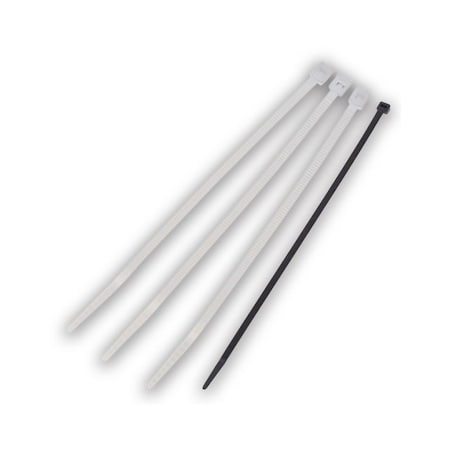Ideal Cable Tie, 8 in L, 2-3/8 in Max Bundle Dia., Natural, Nylon, 40 lb Strength, 1000 PK IT2I-M