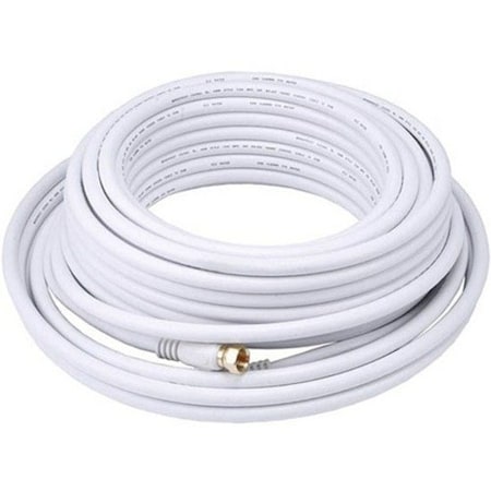 Monoprice CL2 COAXIAL CABLE WITH F TYPE 50FT WHITE 4061
