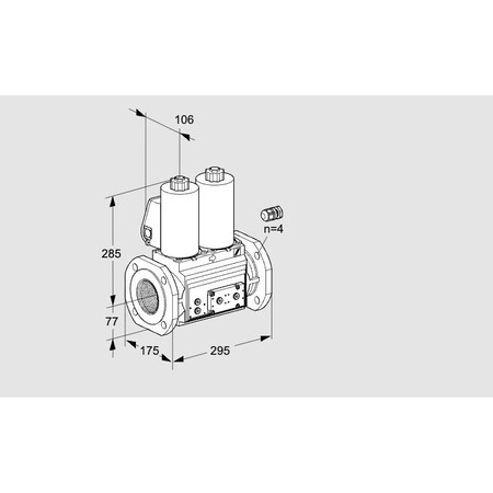 Honeywell VLV, DBL SOLND, 65MM ISO FLG, VCS665F05NNK KS88204359