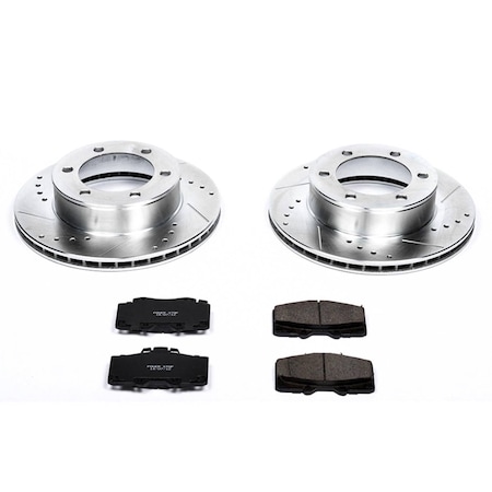 Powerstop FRONT 1 CLICK BRAKE KIT W/ HARDWARE K1233
