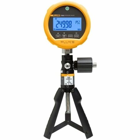 Fluke Digital Test Compound Gauge, -12 to 0 to 300 psi, 3 3/4 in Dial, 1/4 in NPT, Bottom Location FLUKE-700G27