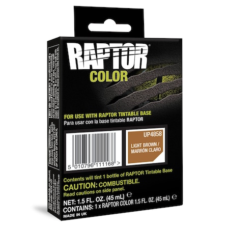 U-Pol RAPTOR Raptor Color, 1.5 fl-oz Pouch, Light Brown, 3:1 Mixing, 30 sq-ft Coverage UP4858